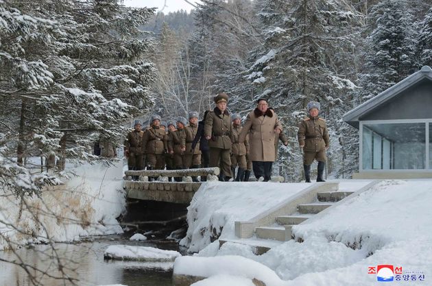 North Korean leader Kim Jong Un visits battle sites in areas of Mt Paektu, Ryanggang, North Korea, in this undated picture released by North Korea's Central News Agency (KCNA) on December 4, 2019.     KCNA via REUTERS    ATTENTION EDITORS - THIS IMAGE WAS PROVIDED BY A THIRD PARTY. REUTERS IS UNABLE TO INDEPENDENTLY VERIFY THIS IMAGE. NO THIRD PARTY SALES. SOUTH KOREA OUT. NO COMMERCIAL OR EDITORIAL SALES IN SOUTH KOREA.