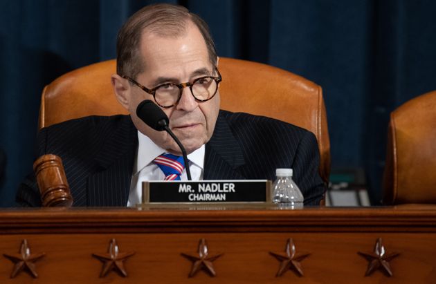 House Judiciary Chairman Jerrold Nadler, Democrat of New York, speaks during a House Judiciary Committee hearing on the impeachment of US President Donald Trump on Capitol Hill in Washington, DC, December 4, 2019. - The next phase of impeachment begun December 4 in the US Congress, as lawmakers weigh charges against Donald Trump, after the high-stakes inquiry into the president detailed 'overwhelming' evidence of abuse of power and obstruction. Four constitutional scholars will testify before the House Judiciary Committee in the first of a series of hearings to establish the gravity of Trump's alleged crimes. (Photo by SAUL LOEB / POOL / AFP) (Photo by SAUL LOEB/POOL/AFP via Getty Images)