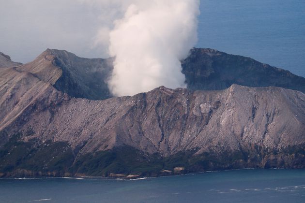 An aerial view of the Whakaari, also known as White Island volcano, in New Zealand, December 12, 2019. REUTERS/Jorge Silva REFILE - CORRECTING LOCATION