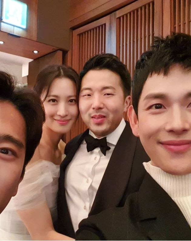배우 수현-전 위워크 대표 차민근 결혼식