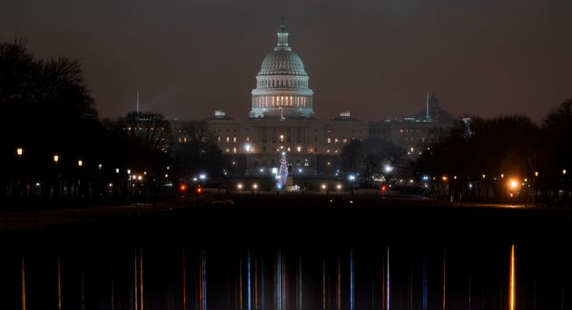 The Capitol in Washington is seen early Tuesday, Dec. 17, 2019, as House Democrats prepare their impeachment case against President Donald Trump charging him with abusing his high office by enlisting a foreign power in corrupting the U.S. election and then trying to cover up his misconduct by blocking the congressional investigation. (AP Photo/J. Scott Applewhite)