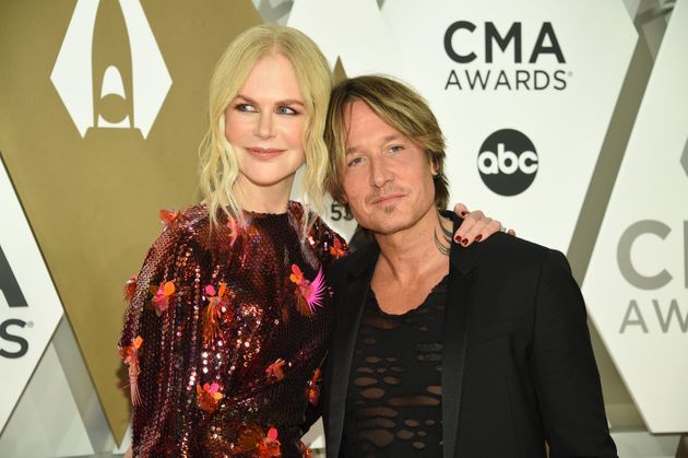 Nicole Kidman, left, and Keith Urban arrive at the 53rd annual CMA Awards at Bridgestone Arena on Wednesday, Nov. 13, 2019, in Nashville, Tenn. (Photo by Evan Agostini/Invision/AP)