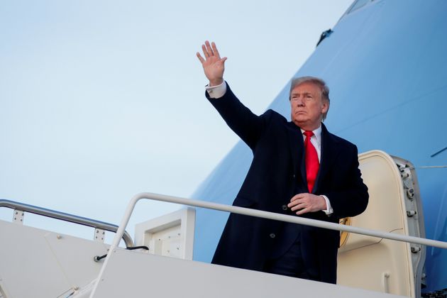 U.S. President Donald Trump boards Air Force One as he departs Washington for campaign travel to Toledo, Ohio from Joint Base Andrews, Maryland, U.S., January 9, 2020. REUTERS/Jonathan Ernst