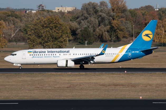 Ukraine International Airlines Boeing 737-800 with the registration UR-PSR, taxis at Berlin Tegel airport, Germany October 31, 2018. Picture taken October 31, 2018.     REUTERS/Jan Seba