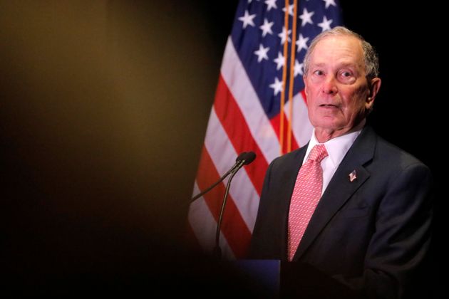 Democratic U.S. presidential candidate Michael Bloomberg delivers remarks where he was honored by the Iron Hills Civic Association at the Richmond County Country Club in Staten Island, New York, U.S., December 4, 2019. REUTERS/Andrew Kelly