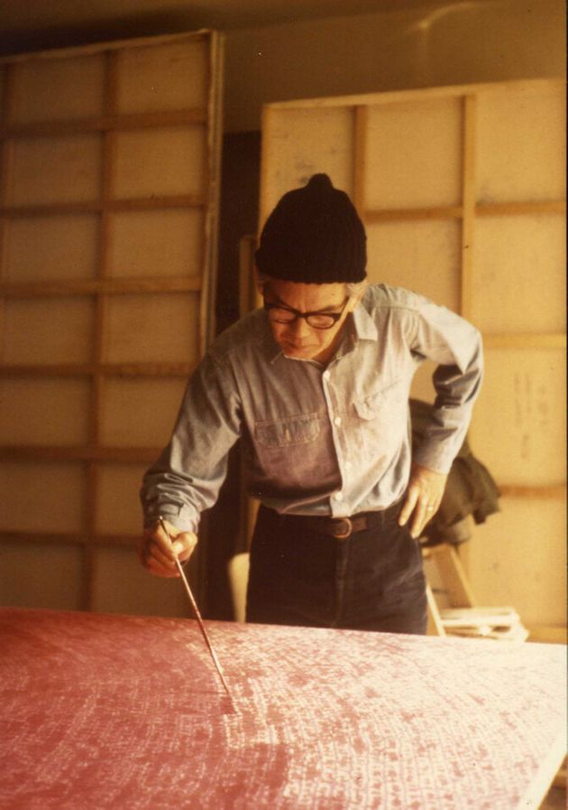 미국 뉴욕 아틀리에 작업하는 김환기 화백, 1972