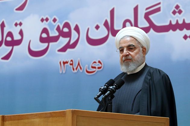 In this photo released by official website of the Office of the Iranian Presidency, President Hassan Rouhani speaks in a meeting in Tehran, Iran, Tuesday, Jan. 14, 2020. Iran's president said on Tuesday a special court should be formed to probe the downing of a Ukrainian passenger jet that was mistakenly targeted by Iranian forces just after takeoff from Tehran, killing all 176 people aboard. (Iranian Presidency Office via AP)