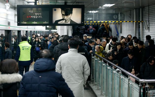 서울 지하철 모습