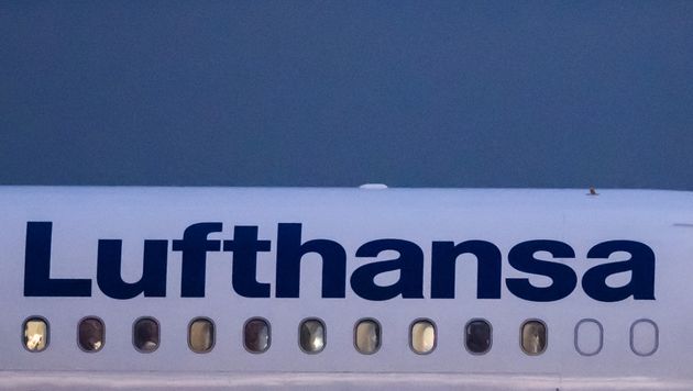 29 January 2020, Hessen, Frankfurt/Main: The logo of the airline Lufthansa on a passenger aircraft at Frankfurt Airport. Photo: Silas Stein/dpa (Photo by Silas Stein/picture alliance via Getty Images)