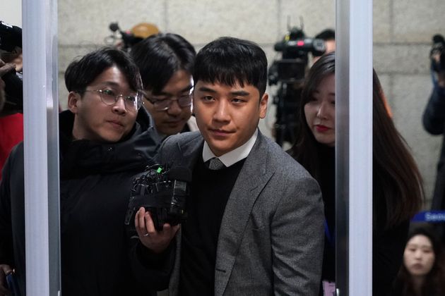 SEOUL, SOUTH KOREA - JANUARY 13: Lee Seung-hyun, better known as Seungri, arrives for a hearing at the Seoul Central District Court on January 13, 2020 in Seoul, South Korea.