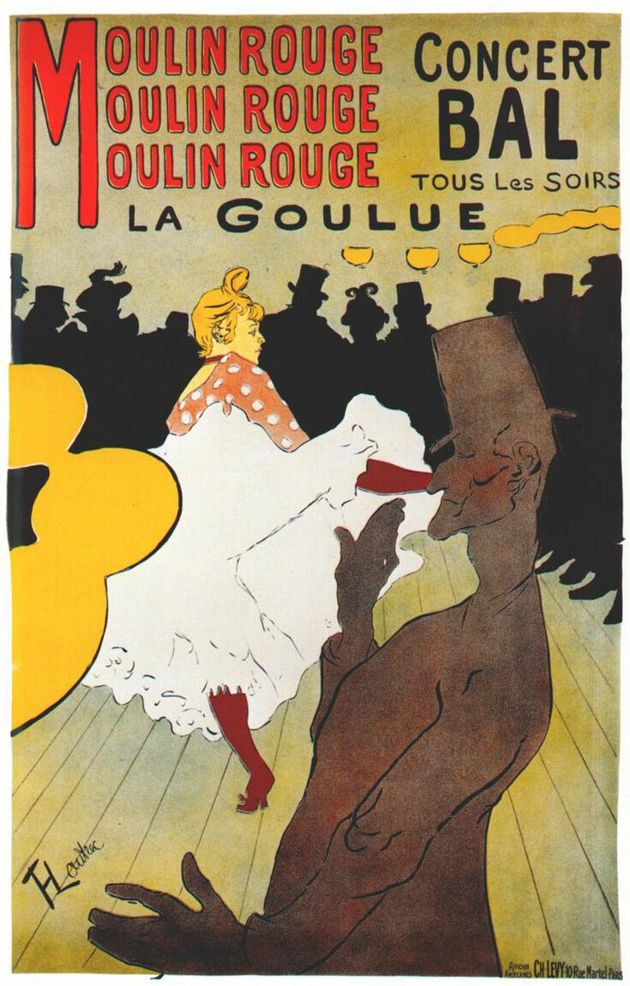물랭 루즈, 라 굴뤼 Moulin Rouge, La Goulue 1891 | Color Lithography | 170×118.7cm