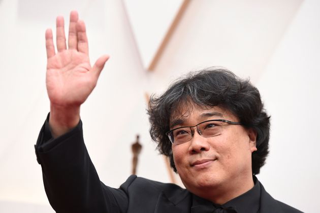 Bong Joon-ho arrives at the Oscars on Sunday, Feb. 9, 2020, at the Dolby Theatre in Los Angeles. (Photo by Jordan Strauss/Invision/AP)