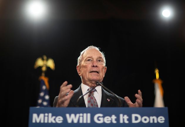 Democratic presidential candidate and former New York City Mayor Michael Bloomberg speaks at a campaign event Wednesday, Feb. 5, 2020, in Providence, R.I. (AP Photo/David Goldman)