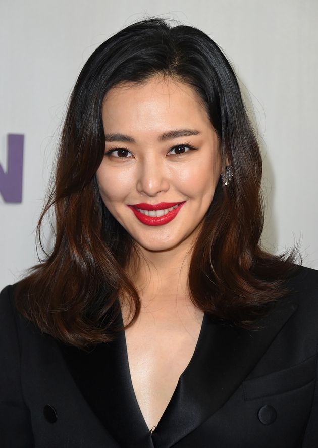 Lee Hanee arrives at the 16th Annual Hammer Museum Gala in the Garden on Sunday, Oct. 14, 2018 in Los Angeles.