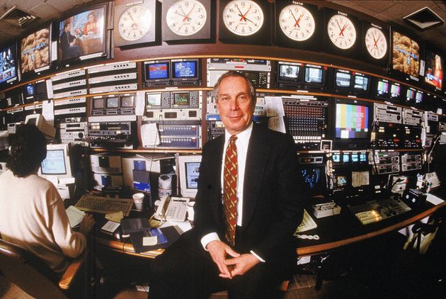 (자료사진) 블룸버그LP 공동창업자이자 CEO인 마이클 블룸버그가 뉴욕 본사에서 포즈를 취하고 있다. 뉴욕, 미국. 1997년 3월15일.