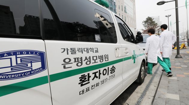 코로나19 확진 환자가 발생한 서울 은평성모병원