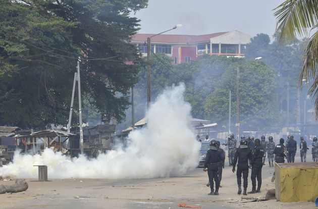 코트디부아르 시위 현장