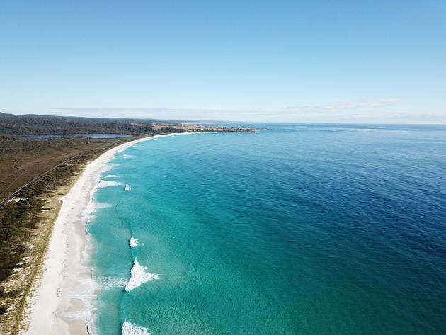 호주 태즈메이니아의 한 해변