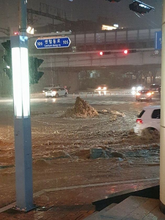 부산 폭우 상황