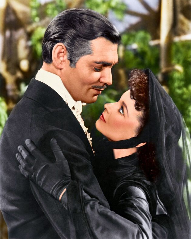 미국 배우 클라클 게이블(1901-1960)과 영국 여배우 비비안 리(1913-1967)가 1939년 영화 '바람과 함께 사라지다'를 위해 찍은 홍보물