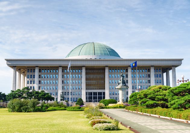 서울 여의도에 위치한 국회의사당 전경.