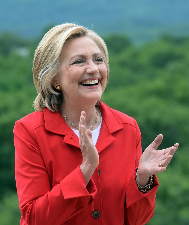 2015년 뉴햄프셔 주에서 선거운동 중인 힐러리 클린턴