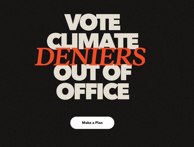 '기후변화를 부정하는 이들을 공직에서 물러나게 투표해달라'