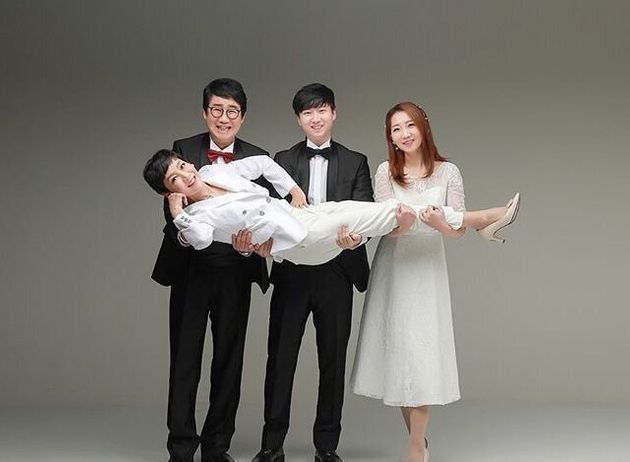 코미디언 최양락-팽현숙 부부 가족사진