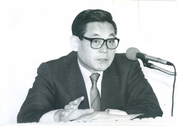 1988년 7월23일 정계최고 경영자 전지 세미나 연설 모습.