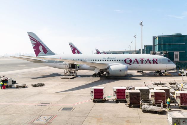 카타르 도하 하마드 국제공항. 국적항공사인 카타르항공의 거점 공항이다.