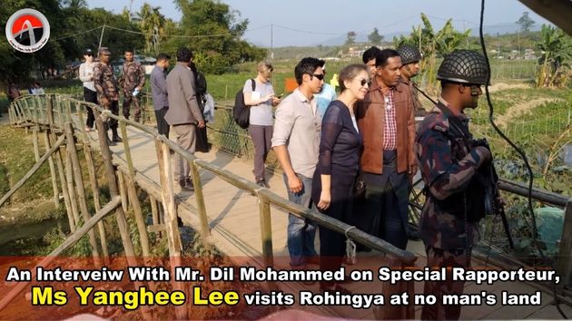 방글라데시 현지 언론 ‘The Arankan Times Rohingya News’에 보도된 영상 캡처