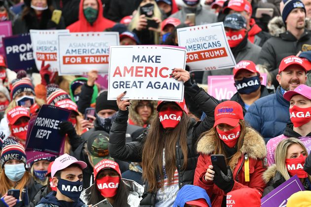 '미국을 다시 위대하게(Make America Great Again)' - 워터포드타운십, 미시간주. 2020년 10월30일.