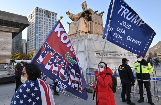 4일 집회 참가자들 '트럼프를 지지하는 한국인들'