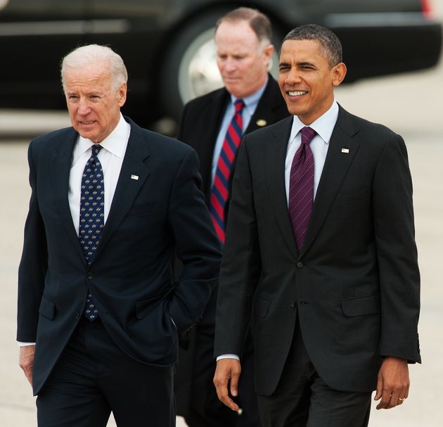 2011년 부통령 시절 오바마 대통령과 함께 걷고 있는 바이든 
