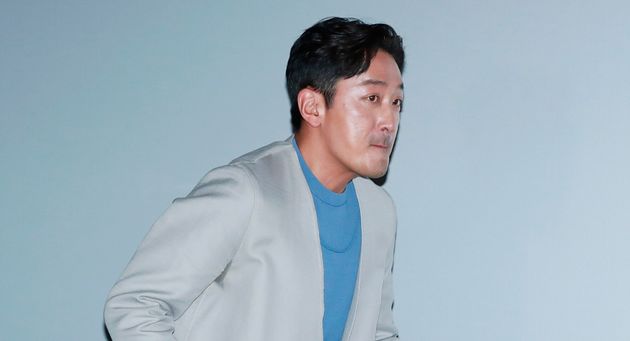 영화 '클로젯' 언론 시사회에 참석한 배우 하정우. 2020.1.29