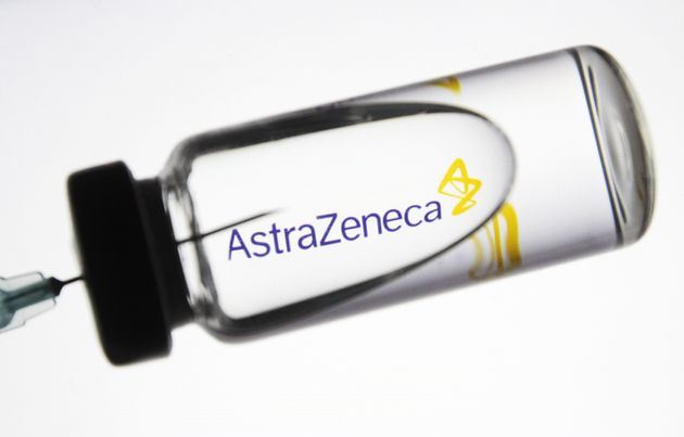 아스트라제네카의 코로나19 백신 일러스트 이미지