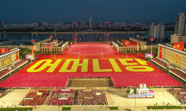 북한의 지난 10월10일 당 창건 75주년 기념 열병식 모습.