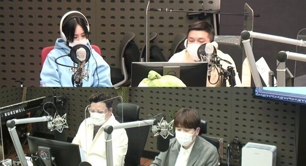 KBS 쿨FM '윤정수 남창희의 미스터라디오' 보이는 라디오 화면 갈무리