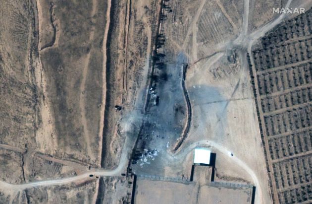시리아 내 이란 민병대 시설 공습 위성사진