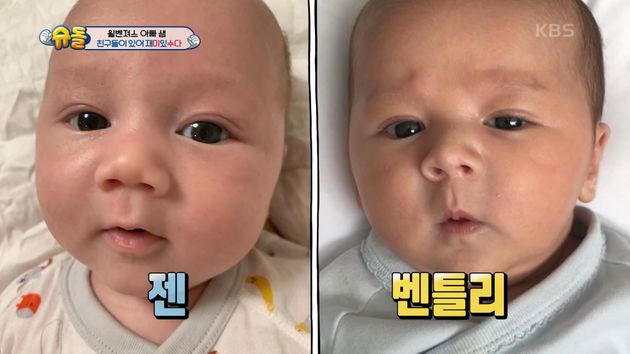 왼쪽이 젠이고, 오른쪽이 벤틀리다.