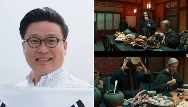 서경덕 교수는 한국 문화와 역사를 전 세계에 알리는 데 앞장서고 있는, 이른바 한국홍보전문가다(왼쪽), 최근 역사 왜곡 논란이 불거진 SBS '조선구마사' 한 장면 