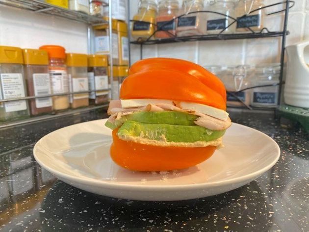 허프포스트 영국 에디터가 만든 피망 샌드위치