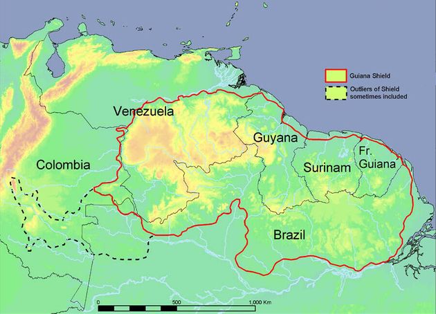 베네수엘라, 가이아나, 수리남, 프랑스령기아나, 브라질 등으로 이뤄진 남미 북부의 기아나 고지는 세계적인 생물 다양성의 핫 스폿이다.