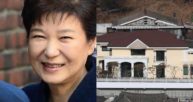 박근혜 전 대통령과 그의 서울 서초구 내곡동 자택.