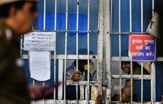 인도 교도소 자료 사진 