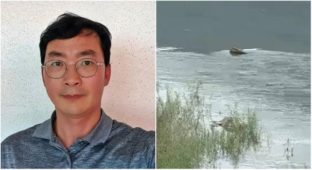 경남 함안에서 둑길 따라 자전거 타던 46세 이동근 씨가 '살려주세요' 소리 듣자마자 물로 뛰어들어 초등학생 3명을 구해냈다. 