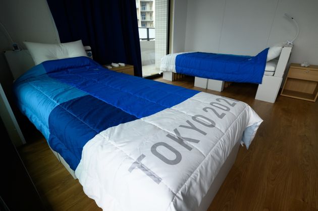 도쿄 올림픽 선수촌 '골판지 침대'
