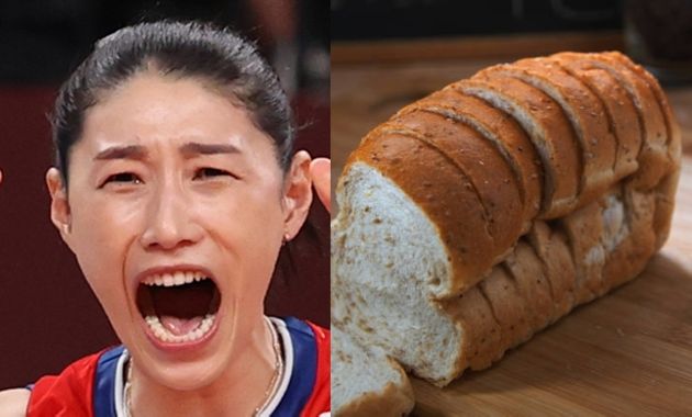 김연경과 식빵 