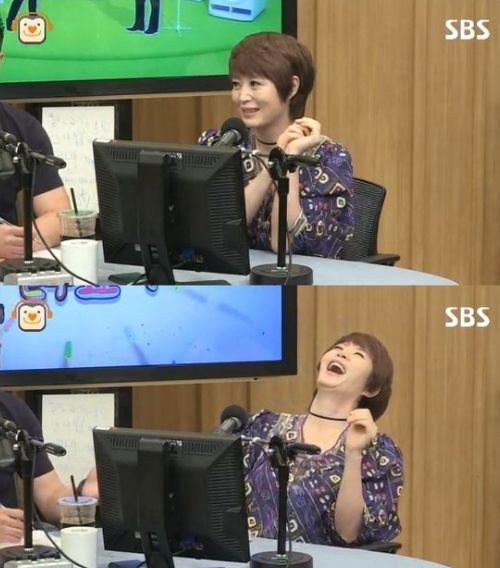 SBS '두시탈출 컬투쇼'에 출연했을 당시의 김혜수 
