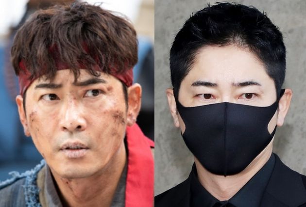 TV조선 '조선생존기' 출연했을 당시의 모습(좌) / 법원에 출두하는 모습(우) 